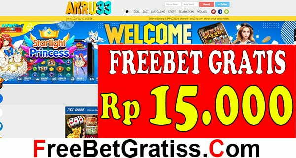 ANRU33 FREEBET GRATIS Rp 15 RIBU TANPA DEPOSIT Semoga Anda senantiasa beruntung dan sukses dalam aktivitas bermain game online betting