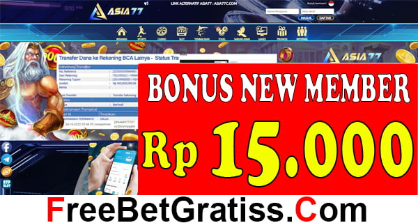 ASIA77 FREEBET GRATIS Rp 15.000 TANPA DEPOSIT Main game secara online menyediakan banyak kenyamanan bagi semua pemain