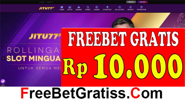JITU77 FREEBET GRATIS Rp 10.000 TANPA DEPOSIT Mengenai memilih situs judi online terbaik yang menggunakan sistem permainan 100% fairplay