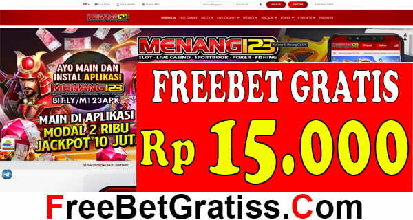 MENANG123 FREEBET GRATIS Rp 15.000 TANPA DEPOSIT Banyaknya minat pecinta taruhan online di Indonesia yang ingin bermain game