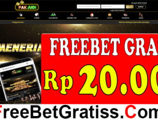 PAKJUDI FREEBET GRATIS Rp 20.000 TANPA DEPOSIT Kami mengucapkan terimakasih atas kunjungan Anda kembali ke forum situs freebet gratis.