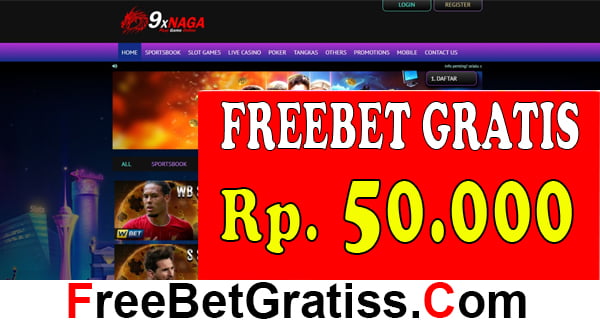 9XNAGA FREEBET GRATIS Rp 50.000 TANPA DEPOSIT Teknologi yang semakin maju telah membuat permainan game online betting sangat mudah dimainkan