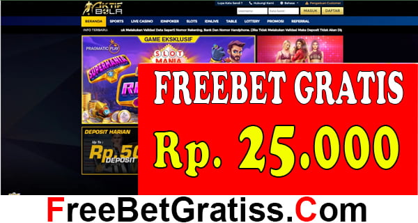 AKTIFBOLA FREEBET GRATIS Rp 25.000 TANPA DEPOSIT Bermain game online memberikan berbagai kemudahan kepada semua pemain