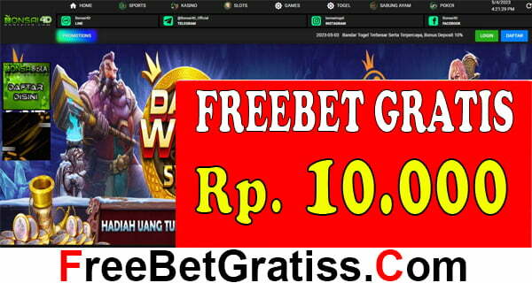 BONSAI4D FREEBET GRATIS Rp 10.000 TANPA DEPOSIT Banyaknya minat masyarakat Indonesia yang tertarik bermain game taruhan online