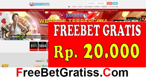 JODOHTOTO FREEBET GRATIS Rp 20.000 TANPA DEPOSIT Terima kasih telah kembali mengunjungi forum situs Freebet gratis