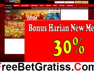 OKWIN88 BONUS HARIAN 30% NEW MEMBER Halo para pecinta taruhan, mungkin saat ini Anda sedang mencari informasi terbaru tentang promosi freebet